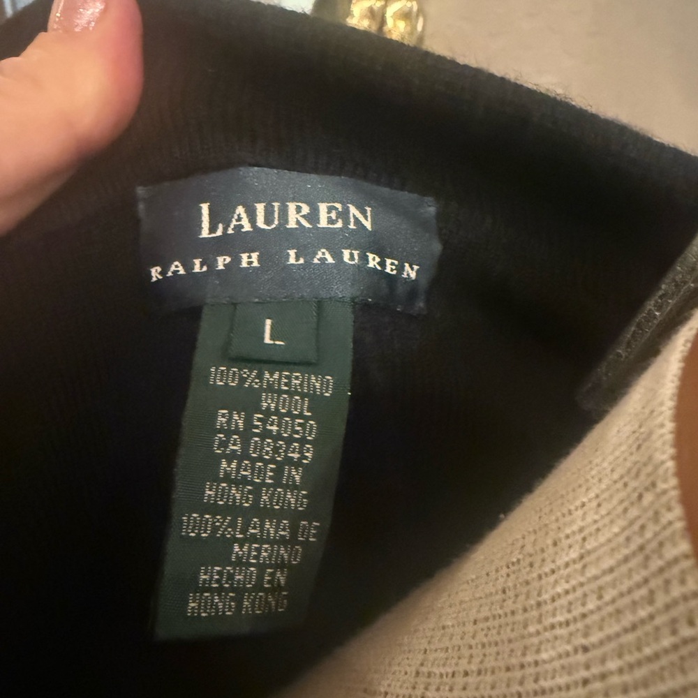 Ralph Lauren Classic Wool Sweater Blazer Large - Picture 3 of 5